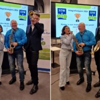 Live-Auftritt von Saxophonist RusAlex beim Integrationspreis 2024 in Hameln-Pyrmont