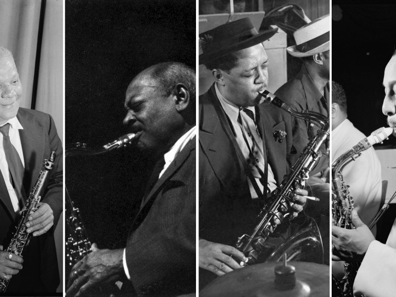 Prägende Saxophonisten:Sidney Bechet, Coleman Hawkins, Lester Young, Johnny Hodges