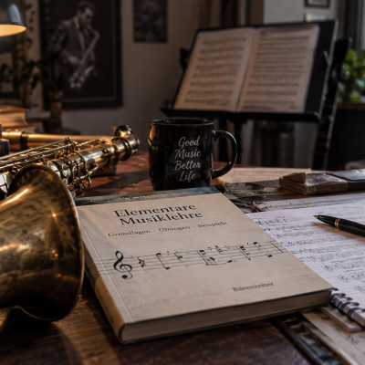 Saxophon, Notenhefte und elementare Musiktheorie als Grundlage für bewusstes Saxophonspiel und musikalisches Verständnis